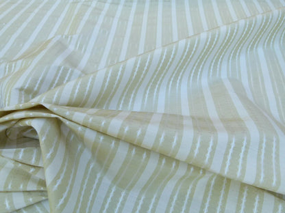 by yard Scalamandre Old World Weavers Helsey Spring Green White Silver Linen Silk Iridescent Stripe MSRP USD 296/Y