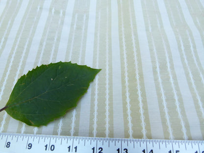 by yard Scalamandre Old World Weavers Helsey Spring Green White Silver Linen Silk Iridescent Stripe MSRP USD 296/Y