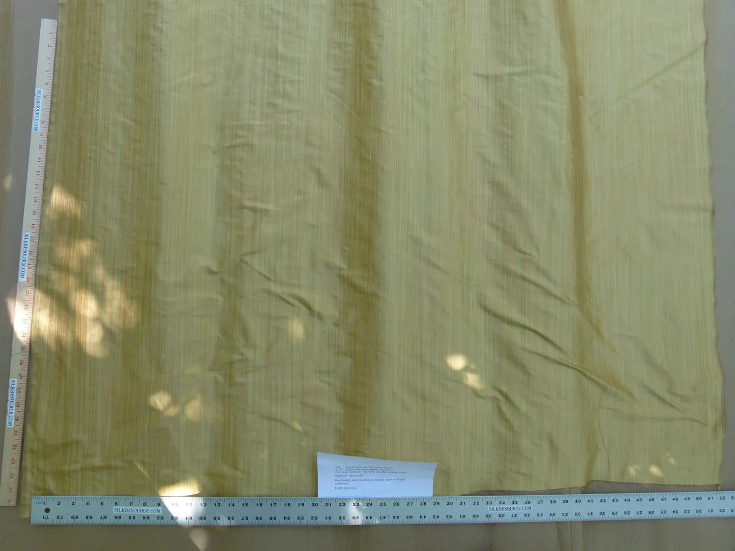 Kravet 100% Silk Strie Stripe - Pastel Cream Pink Beige