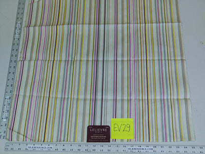 1 EV29 Scalamandre Lelievre Paris Strongo Amande Stripe 4 Pieces Assorted Colors