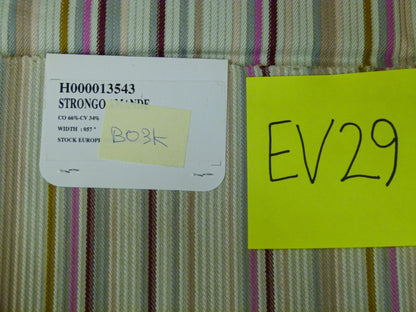 1 EV29 Scalamandre Lelievre Paris Strongo Amande Stripe 4 Pieces Assorted Colors
