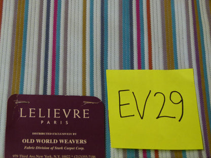 1 EV29 Scalamandre Lelievre Paris Strongo Amande Stripe 4 Pieces Assorted Colors