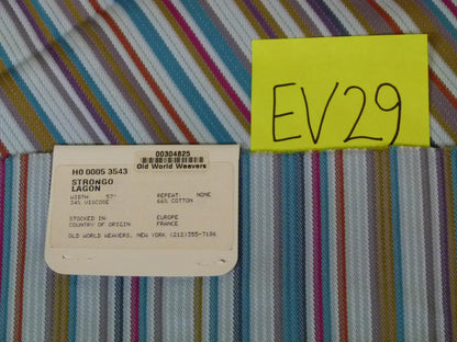 1 EV29 Scalamandre Lelievre Paris Strongo Amande Stripe 4 Pieces Assorted Colors