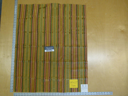 2 EV29 Scalamandre Old World Weavers Frederic Parrot Green Stripe 3 Pieces 33"x27"