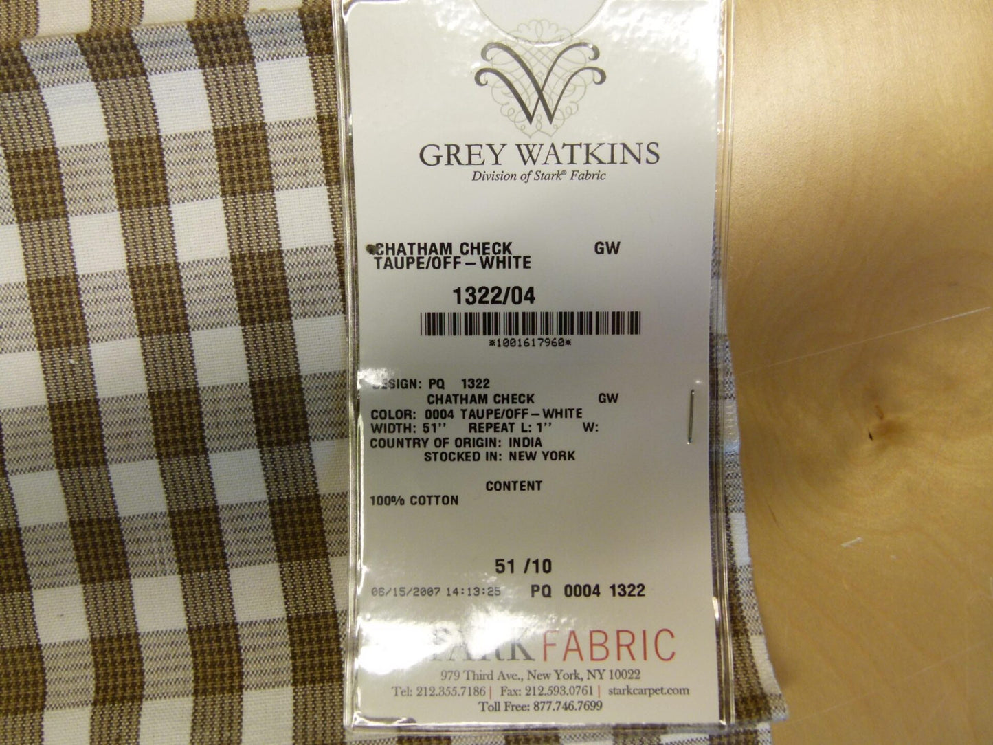 4 EV29 Scalamandre Grey Watkins Chatham Check Green/Off-White Cotton 5 Pieces Assorted Colors 26"x25"