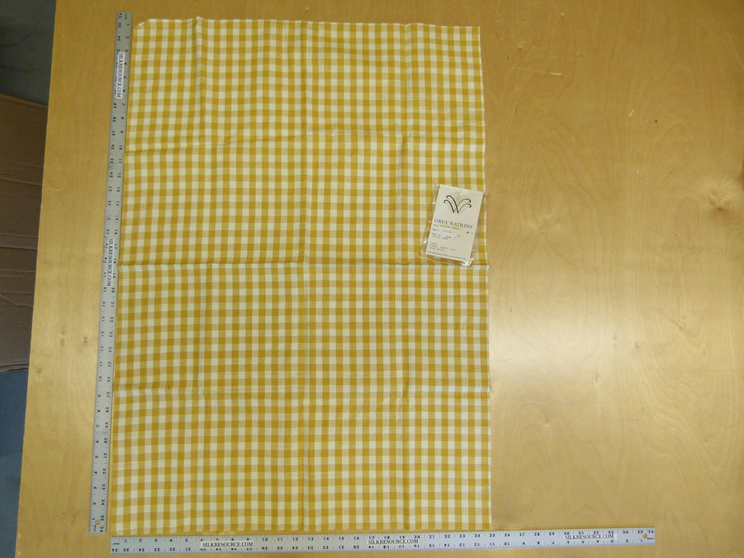 5 EV29 Scalamandre Grey Watkins Chatham Check Green/Off-White Cotton 4 Assorted Pieces 34"x25"