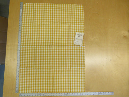 5 EV29 Scalamandre Grey Watkins Chatham Check Green/Off-White Cotton 4 Assorted Pieces 34"x25"