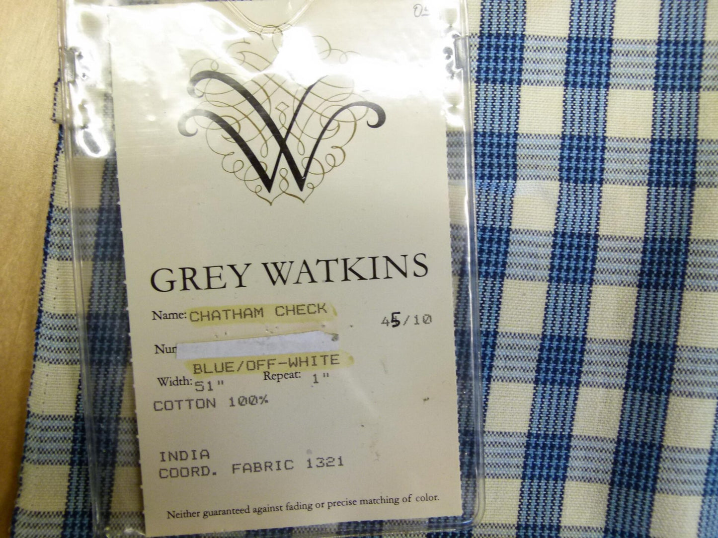 5 EV29 Scalamandre Grey Watkins Chatham Check Green/Off-White Cotton 4 Assorted Pieces 34"x25"