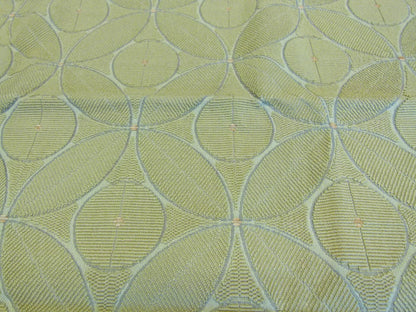 6 EV29 Scalamandre Grey Watkins Geometry Sage Epingle Green Dot Circle Geometric 5 Pieces 26"x27" MSRP USD370/y