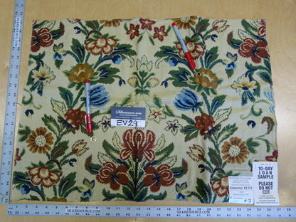 8 EV29 Old World Weavers Edmond Petit Montepensier Tapestry Wool cotton Beige Botanical Floral Tree Foliage Large Pattern 4 Pieces