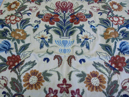 8 EV29 Old World Weavers Edmond Petit Montepensier Tapestry Wool cotton Beige Botanical Floral Tree Foliage Large Pattern 4 Pieces