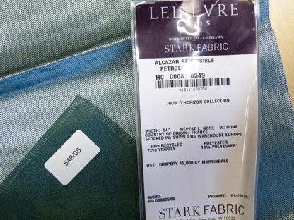 9 EV29 Scalamandre Lelievre Paris Alcazar Reversible Or Plain Solid 7 Pieces Assorted Colors 25"x26"