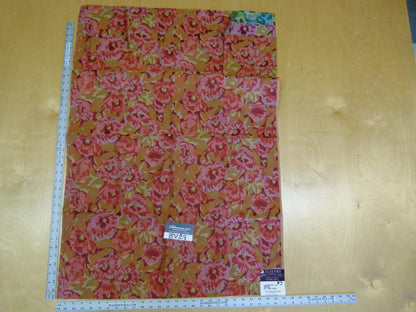 10 EV29 Scalamandre Lelievre Paris Laurette Le Rouge Botanical Abstract Red Pink Impressionist per Piece 39"x27"