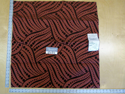 11 EV29 Scalamandre Old World Weavers Moderne Chipotle Red Black Art Deco 3 Pieces