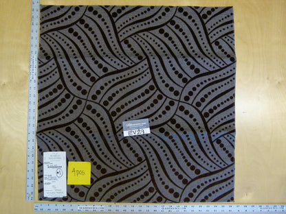 12 EV29 Scalamandre Old World Weavers Moderne French Roast Gray Black Art Deco 4 Pieces 26"x26"