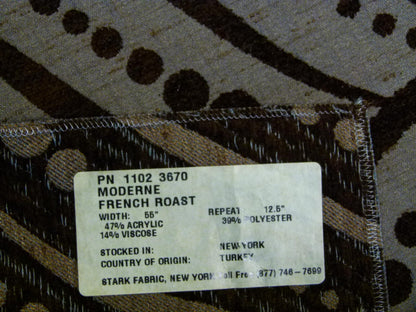 12 EV29 Scalamandre Old World Weavers Moderne French Roast Gray Black Art Deco 4 Pieces 26"x26"