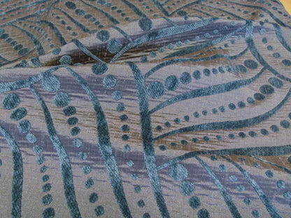 13 EV29 Scalamandre Old World Weavers Moderne Teal Gray Blue Art Deco 5 Pieces 27"x27"