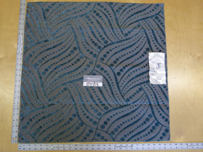13 EV29 Scalamandre Old World Weavers Moderne Teal Gray Blue Art Deco 5 Pieces 27"x27"