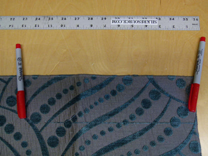 13 EV29 Scalamandre Old World Weavers Moderne Teal Gray Blue Art Deco 5 Pieces 27"x27"