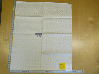 14 EV29 Scalamandre Old World Weavers Slalom Snow White Weave  5 Pieces 35"x30"