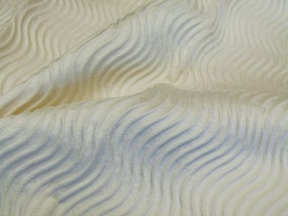 15 EV29 Scalamandre Old World Weavers Slalom Snow White Weave  2 Pieces 47"x29"