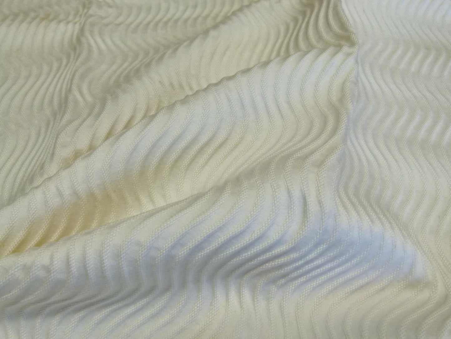 17 EV29 Scalamandre Old World Weavers Slalom Snow White Weave  3 Pieces 27"x27"