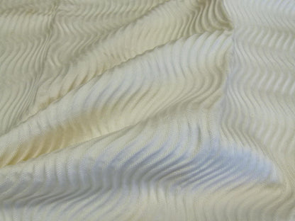 17 EV29 Scalamandre Old World Weavers Slalom Snow White Weave  3 Pieces 27"x27"