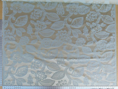 Old World Weavers 100% Silk Damask Carlsten Blue Aqua Arts & Crafts MSRP USD 278/Y