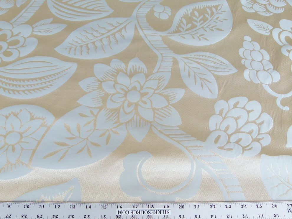 Old World Weavers 100% Silk Damask Carlsten Blue Aqua Arts & Crafts MSRP USD 278/Y