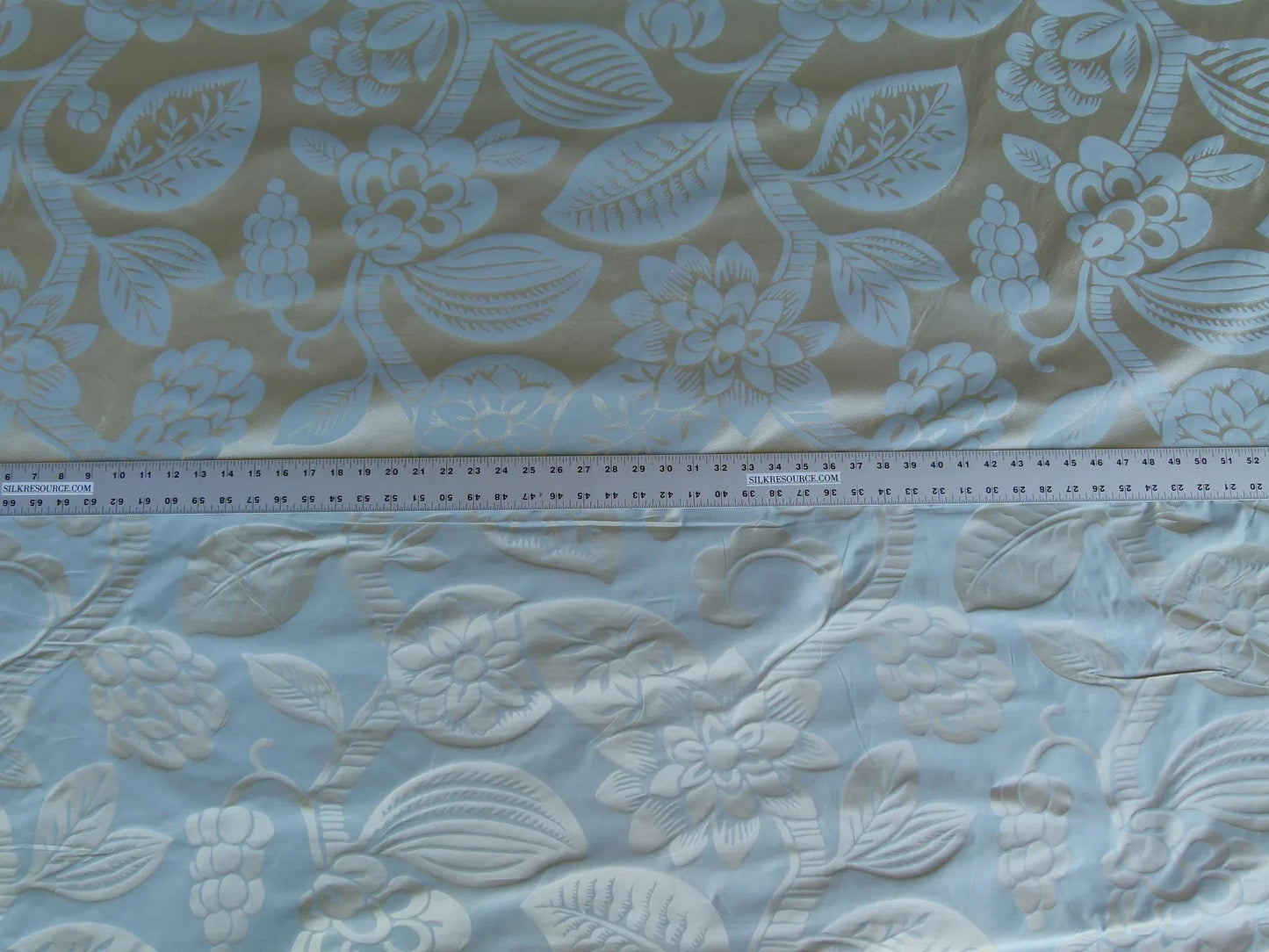 Old World Weavers 100% Silk Damask Carlsten Blue Aqua Arts &amp; Crafts MSRP USD 278/Y