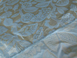 Old World Weavers 100% Silk Damask Carlsten Blue Aqua Arts &amp; Crafts MSRP USD 278/Y
