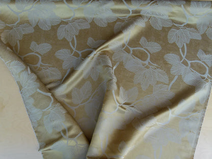 by yd Kravet Prunus Gilt Leaves Chinoiserie Japanese Penzai Penjing Pine Tree Plum 24K Gold MSRP USD 177/y