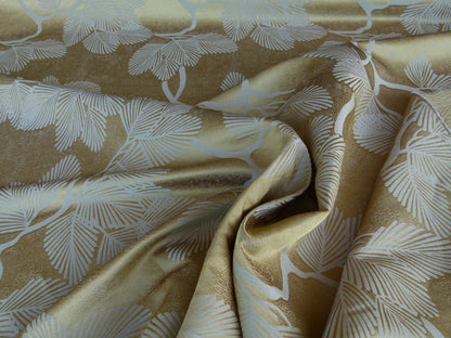 by yd Kravet Prunus Gilt Leaves Chinoiserie Japanese Penzai Penjing Pine Tree Plum 24K Gold MSRP USD 177/y