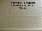 3 Yards Stroheim & Romann Chinese Character White Cream Butter Cotton/cotton Blend