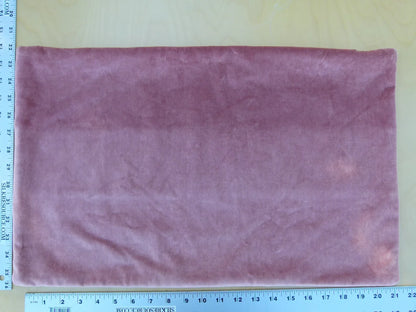 Scalamandre Pillow Case MET Paisley Embroidery  Square Silk Velvet Pink White Plain Solid 23x22 inches MSRP USD 678+/y