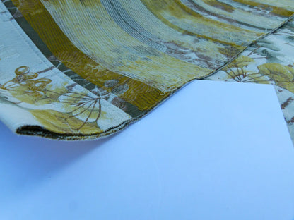 Scalamandre Colony Length 2.5Y Ginkgo Biscuit Chinoiserie Tree Floral White Yellow Tree Foliage and Nuts MSRP USD 470/y