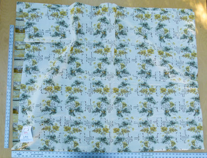 Scalamandre Length 2.4Y Ginkgo Biscuit Chinoiserie Floral White Yellow MSRP USD 470/y