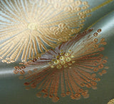 by yard 100% Silk Lampas Satin Mod Branch Tree "Cloud"