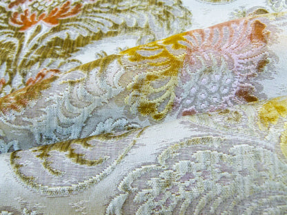 Scalamandre Length 1.3yd x 24"  Old World Weavers Velluto Platina Cut Velvet  MSRP USD 800+/y