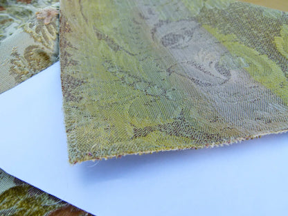 Scalamandre Length 1.3yd x 24"  Old World Weavers Velluto Platina Cut Velvet  MSRP USD 800+/y