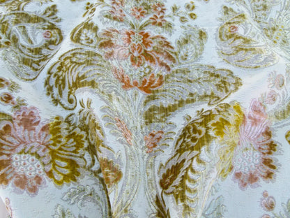 Scalamandre Length 1.3yd x 24"  Old World Weavers Velluto Platina Cut Velvet  MSRP USD 800+/y