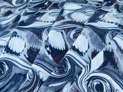 Scalamandre Length Jean Paul Gaultier 1.2Y Vogue Sable Print Black Abstract  MSRP USD 400+/y