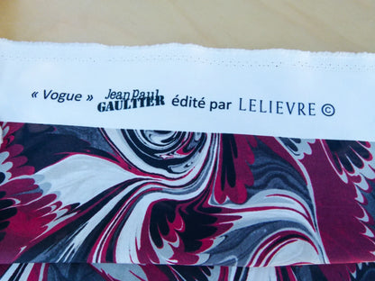 Scalamandre Length Jean Paul Gaultier 1.2Y Vogue Laque Print Pink Abstract  MSRP USD 400+/y