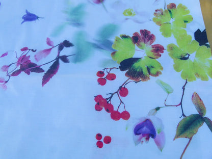 Scalamandre Length 2.4y Christian Fischbacher Sommerwind CS Summer Bouquet Fabric  MSRP USD 400+/y