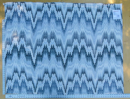 Scalamandre Length 1.2y Bargello Graphite Jacquard Gray White Chevron MSRP USD 282/yard