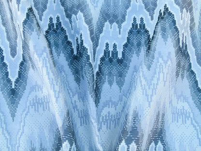 Scalamandre Length 1.2y Bargello Graphite Jacquard Gray White Chevron MSRP USD 282/yard