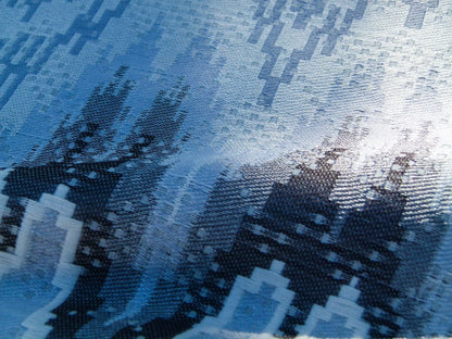 Scalamandre Length 1.2y Bargello Graphite Jacquard Gray White Chevron MSRP USD 282/yard