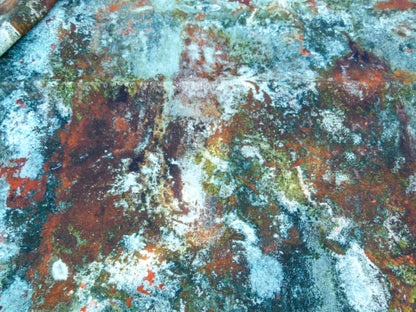 Scalamandre Length 2.4y Jean Paul Gaultier Oxydation Jade Cotton Abstract Green MSRP USD 500+/yard