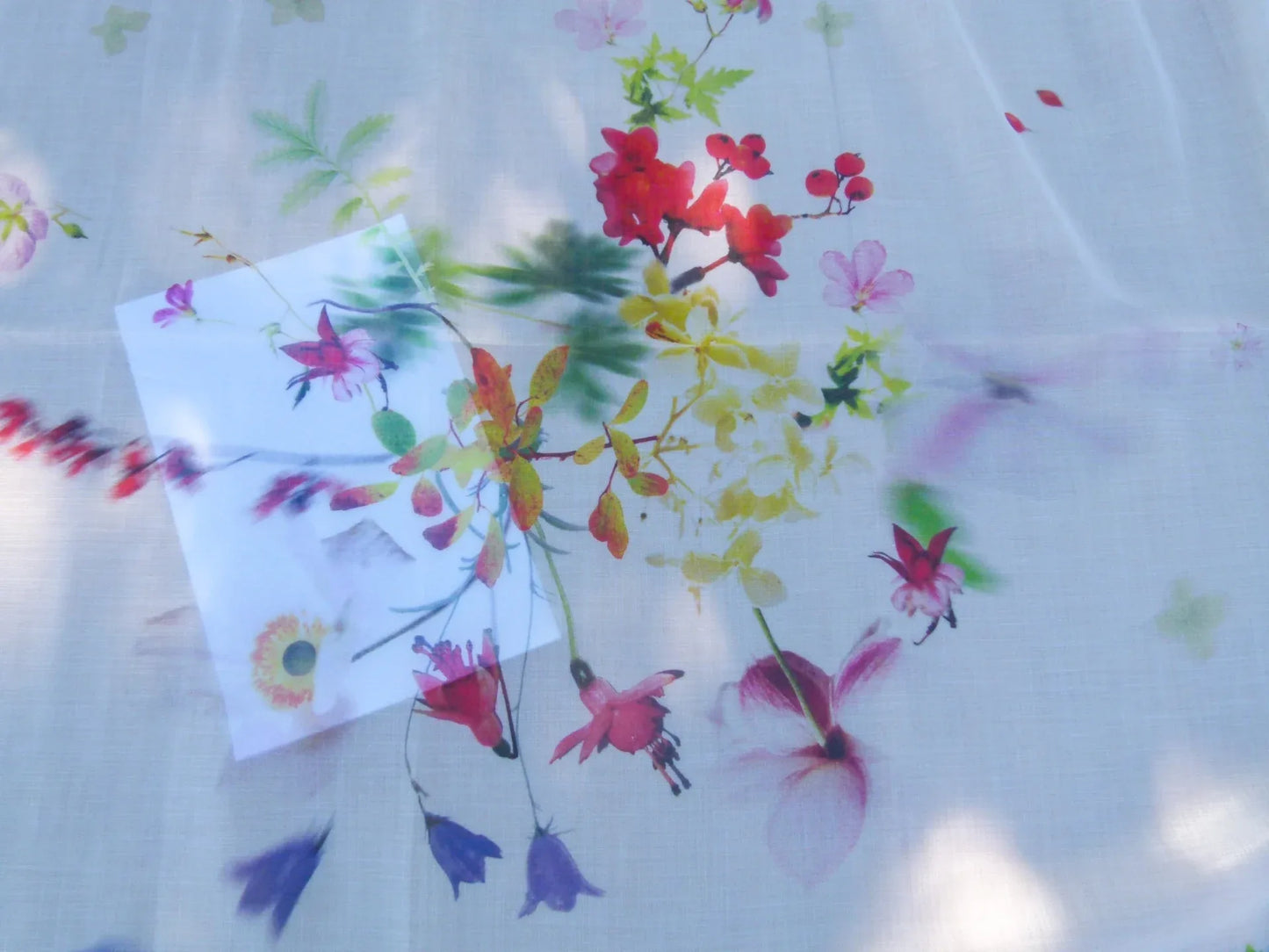 Scalamandre Length 2.5y Christian Fischbacher Sommerwind CS Summer Bouquet Fabric  MSRP USD 400+/y