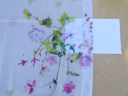 Scalamandre Length 2.5y Christian Fischbacher Sommerwind CS Summer Bouquet Fabric  MSRP USD 400+/y